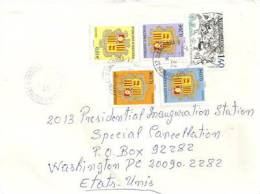 Belle Lettre De L'Andorre Adressée A Washington. USA. - Franking Machines (EMA)