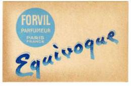 Carte Parfumée Forvil Parfumeur, Equivoque - Antiquariat (bis 1960)