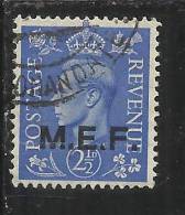 MEF 1943 - 1947 2 1/2 P USED - Ocu. Británica MEF