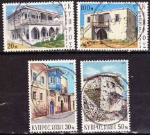 CYPRUS 1973 Traditional Architecture Of Cyprus Used Set Vl. 214 / 217 - Usados