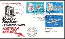 Romania 1979, Airmail Cover Bucurest To Wien - Brieven En Documenten