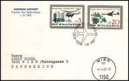 Bulgaria 1967, Airmail Cover Sofia To Wien - Airmail