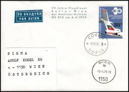 Bulgaria 1979, Airmail Cover Sofia To Wien - Posta Aerea