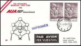 Belgium 1969, Airmail Cover Bruxelles To New York - Autres & Non Classés