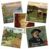 REPUBBLICA DI SAN MARINO - ANNO 2011 - PITTORI MONET CEZANNE RENOIR DEGAS PISSARRO  - NUOVI MNH ** - Nuovi