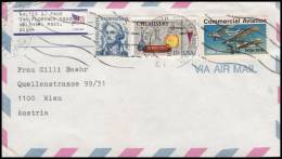 United States 1976, Airmail Cover Waltham To Wien - 3c. 1961-... Briefe U. Dokumente