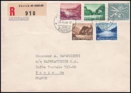 Switzerland 1956, Registred Cover Sihlfeld To Paris - Lettres & Documents