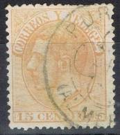 Sello 15 Cts Alfonso XII 1882, Fechador Trebol PURCHENA (Almeria) , Num 210 º - Used Stamps