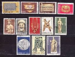 CYPRUS 1976 Cypriot Treasures Definitive Set Used Vl. 266 / 277 - Usados