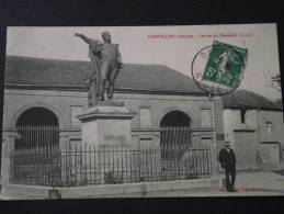 DAMVILLERS (Meuse) - Statue Du Maréchal Gérard - Animée - Voyagée Le 14 Avril 1913 - Damvillers