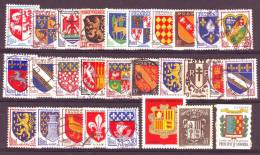 25 + 3 ANDORRE  TIMBRES  ARMOIRIES   OBLITERE - Other & Unclassified