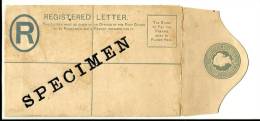 SIERRA LEONE Entier Postal Registred Letter Surchargé Overprint SPECIMEN. RARE, état TB Voir Scan - Sierra Leone (...-1960)