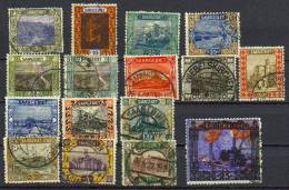 Sarre -Paysage YT 53-68 (sans 64 + 57a) Obl / Saargebiet- Freimarken Paysages Mi.Nr. 53A-69 (o. 65A) Gest. - Used Stamps