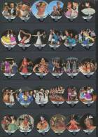 342 A - Rencontres Folkloriques (Costume Danse) - Serie Complete De 30 Opercules Suisse Cremo - Opercules De Lait