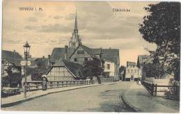 Grabow Mecklenburg Eldebrücke Grünlich Belebt 9.6.1914 Gelaufen - Ludwigslust