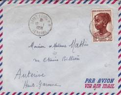 SAINT LOUIS R.P. SENEGAL AFRIQUE COLONIE LETTRE PAR AVION POUR LA FRANCE MARCOPHILIE - Covers & Documents