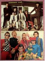 2 Kleine Musik-Poster  Band Boomtown Rats  -  1 Rückseiten : Pluto ,  Von Bravo + Pop Rocky Ca. 1982 - Afiches & Pósters