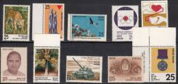 India MNH 1976, 10 Different Mint Stamps - Nuevos