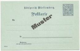 Germany 1890 Specimen - Muster - Postal Stationery Card - Ganzsachen