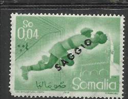 SOMALIA AFIS 1958 SPORT SPORTS CENT. 4c MNH SAGGIO - Somalie (AFIS)