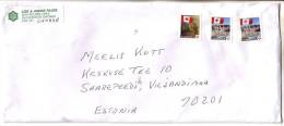 GOOD CANADA Postal Cover To ESTONIA 2013 - Good Stamped: Flags / Nature / Ice Bears - Briefe U. Dokumente