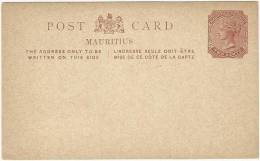 Mauritius 1880 Postal Stationery Card - Mauricio (...-1967)