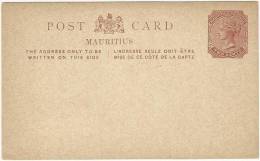 Mauritius 1880 Postal Stationery Card - Mauritius (...-1967)