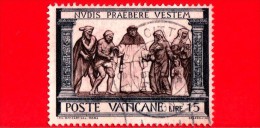 VATICANO - 1960 - Usato - Opere Di Misericordia - 15 L. • Ignudi - Used Stamps