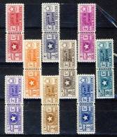 Somalia AFIS 1950 Pacchi SS. 63 N. 1-9 MNH-VF, Catalogo €. 650 - Somalia (AFIS)