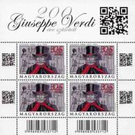 HUNGARY-2013.Full Sheet - Composer Giuseppe Verdi MNH!! New! With QR Code RR!! - Ganze Bögen