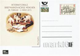 Czech Republic - 2013 - International Stamp Show In Munchen - Postcard With Original Stamp And Hologram - Postales