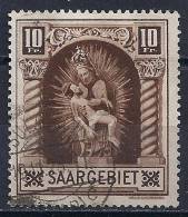 Sarre -Piéta De Blieskastel YT 102 Obl. / Saargebiet- Madonna Von Blieskastel Mi.Nr. 103 Gest. - Gebruikt