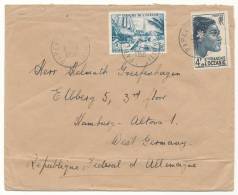 FRENCH OCEANIA OCÉANIE FRANÇAISE # 225, 242 COVER TO WEST GERMANY (1958) - Other & Unclassified