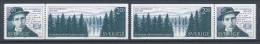 Sweden 1988 Facit # 1525-1526 SX1 And SX2-Pairs. Dan Andersson, MNH (**) - Nuevos