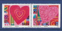 Sweden 2000 Facit # 2176-2177. St. Valentines Day, SX-pair, MNH (**) - Nuevos