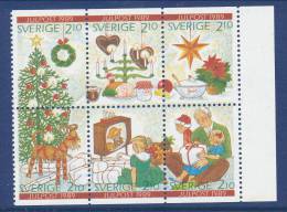 Sweden 1989 Facit # 1593-1598. Christmas Post, See Scanned Picture. MNH (**) - Nuevos