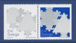 Sweden 2000 Facit # 2224-2225 SX-pair. Snowflakes - International Christmas Mail  MNH (**) - Ungebraucht