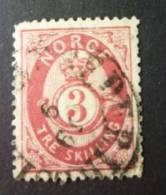 NORGE 1871: YT 18, O - FREE SHIPPING ABOVE 10 EURO - Gebraucht