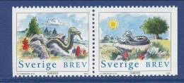 Sweden 2001 Facit #  2236-2237. The Snake, SX-pair  MNH (**) - Ungebraucht