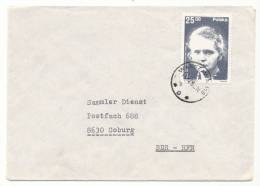 POLAND POLSKA NOBEL PRIZE WINNERS # 2662 COVER TO WEST GERMANY (1982) - Storia Postale