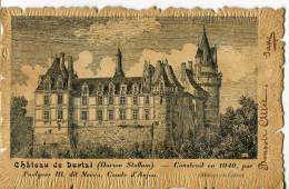 CPA : DURTAL : Le Château Construit En 1040 Par FOULQUES III, Comte D'Anjou : Carte Originale Du Château - Durtal