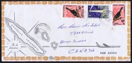 1970  Lettre De Nouméa-Sud Pour La France  - Oiseaux, Phare Amédé Yv 350 X 2, 327 - Lettres & Documents