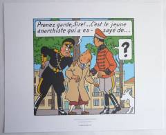 EX-LIBRIS HERGE - TINTIN - MOULINSART 2010 - LE SCEPTRE D'OTTOKAR PL 40 Strip4 - Illustrateurs G - I