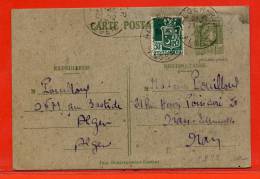 ALGERIE ENTIER POSTAL 1F20 MARIANNE D'ALGER DE 1944 D'ALGER POUR ORAN - Storia Postale