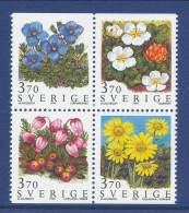 Sweden 1995 Facit # 1900-1903. Mountain Flowers, MNH (**) - Unused Stamps