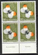 1951 Zu J 141 PRO JUVENTUTE Bloc De 4 Avec TABS ** / MNH - Ungebraucht