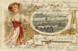 CPA  (   Allemagne)  GRUSS AUS DER PERLE DER PFALZ - Neustadt (Weinstr.)