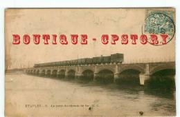 ACHAT IMMEDIAT < TRAIN Sur Le Pont à Etaples - Bridge Of The Railway - Brucke - Dos Scanné - Kunstwerken
