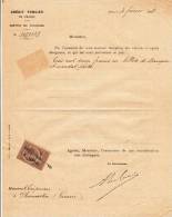 BANQUE @ Crédit Foncier De France @ Reçu De 312 Francs Du 4 Février 1888 - Banca & Assicurazione