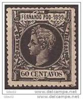 FPOO66-L3965.Guinea Guinee .FERNANDO POO ALFONSO  XIII 1899 (Ed 66**) Sin Charnela.MAGNIFICO. - Fernando Poo